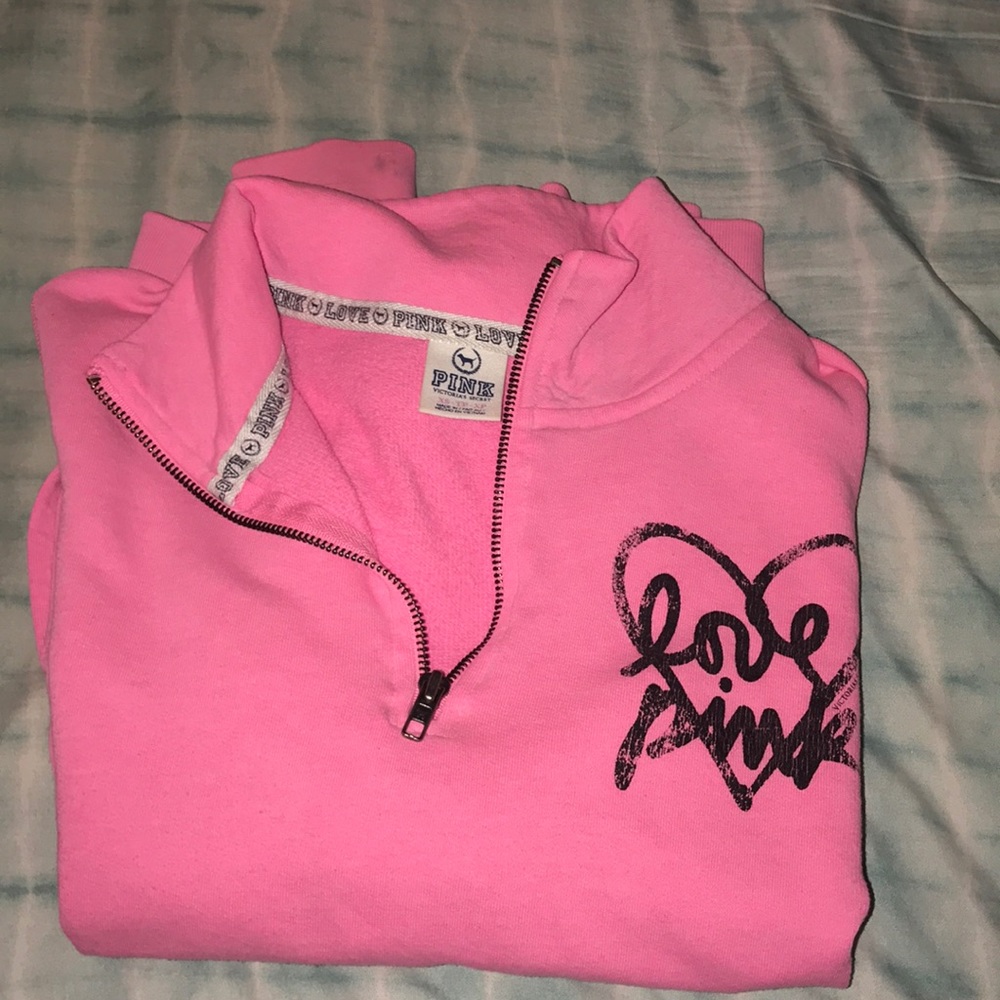 Pink half zip